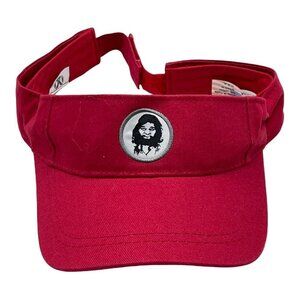 Geico Caveman Visor Hat Cap Red Adjustable Golf Promotional Advertising